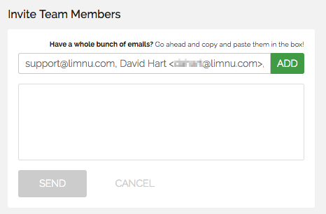 Copy and paste that list into the email invite box